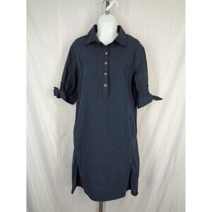 ECI New York Blue Shirt Dress Size 6 New